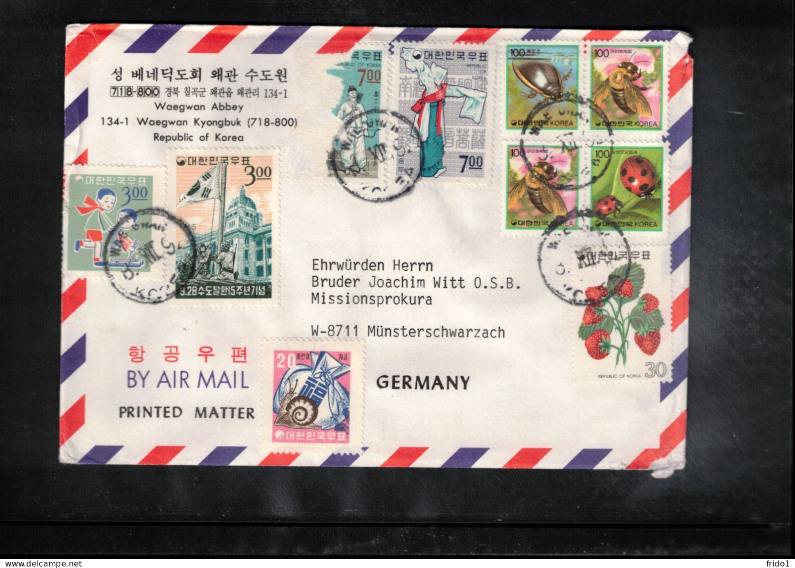 South Korea 1992 Interesting Airmail Letter - Corée Du Sud