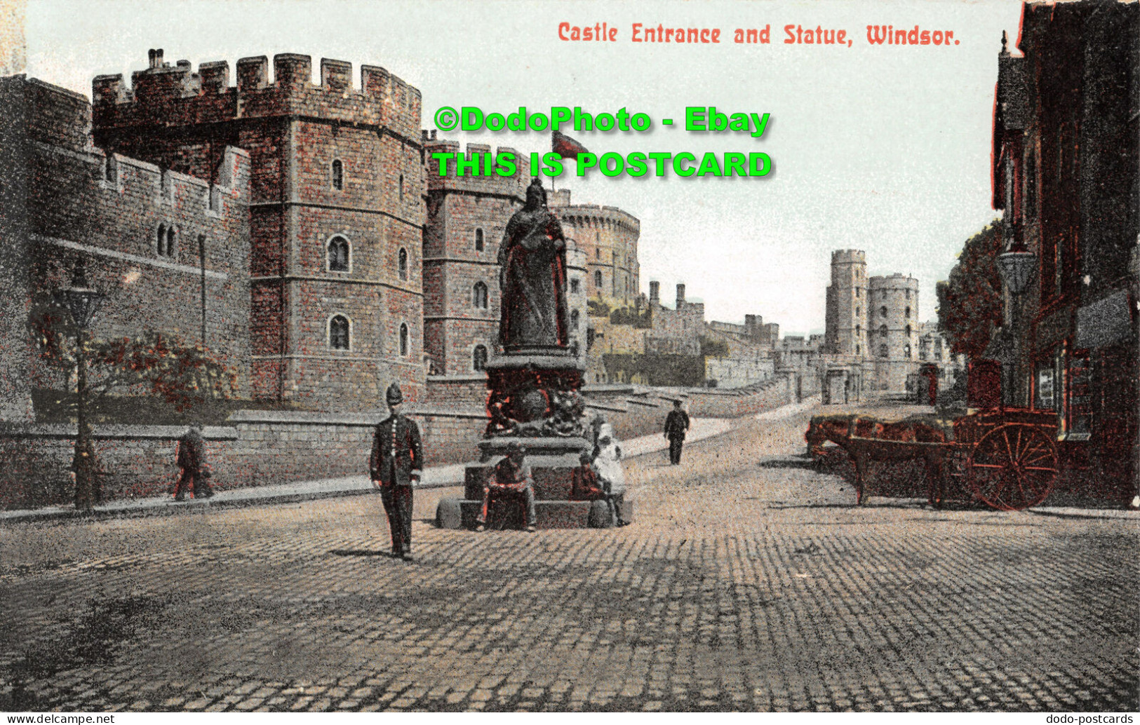 R344513 Windsor. Castle Entrance And Statue. Marshall Series - Monde