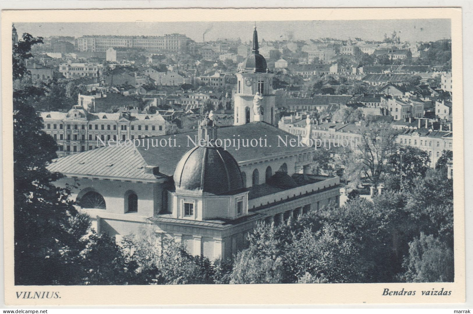 Vilnius, Bendas Vaizdas, Apie 1940 M. Atvirukas - Lituanie