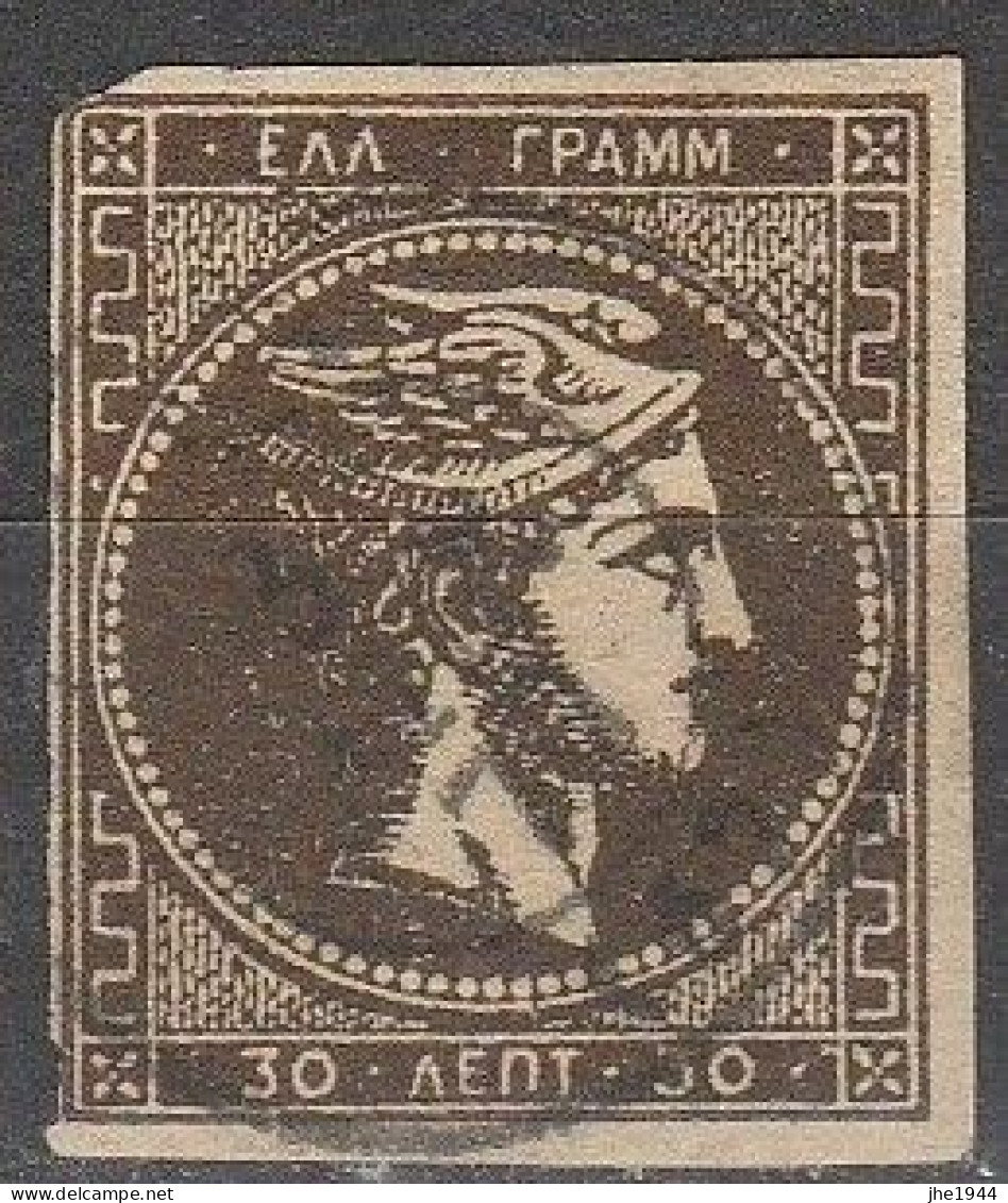Grece N° 0041 30 L Brun - Used Stamps