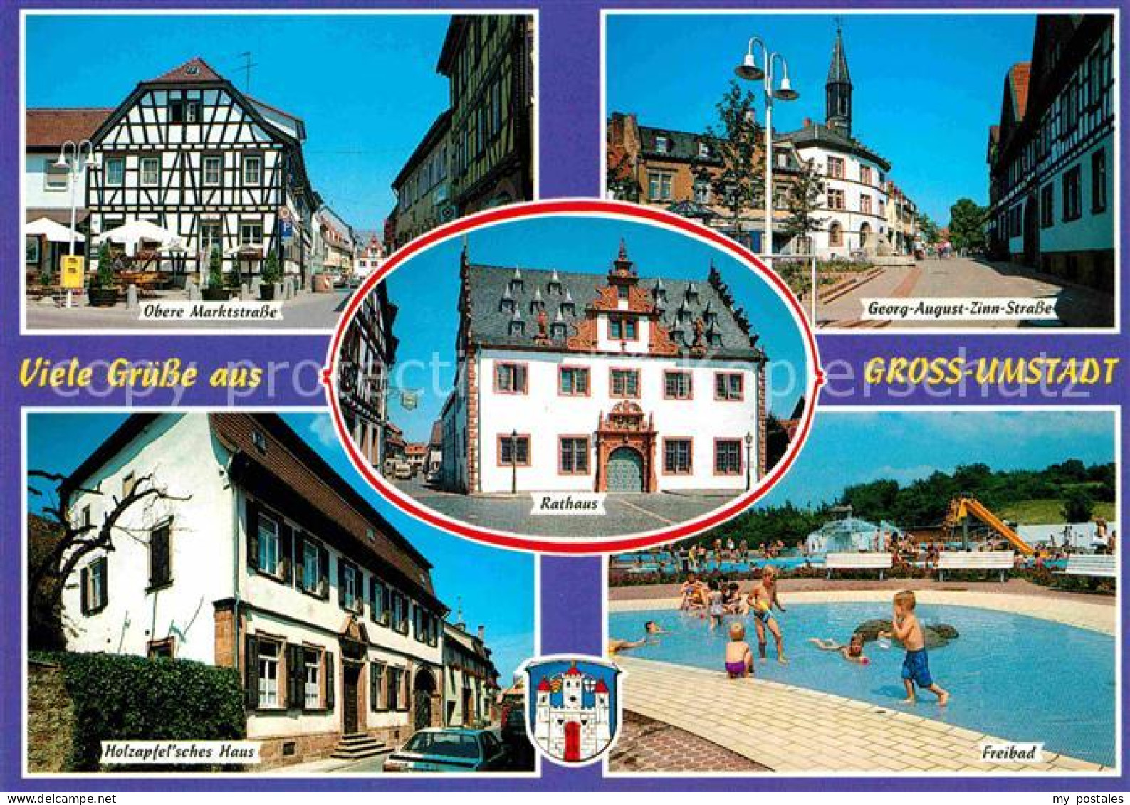 72825779 Gross-Umstadt Marktstrasse Freibad Georg August Zinn Strasse Gross-Umst - Sonstige & Ohne Zuordnung