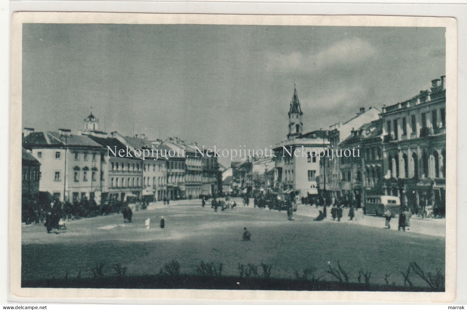 Vilnius, Didžioji Gatvė, Apie 1940 M. Atvirukas - Lituania