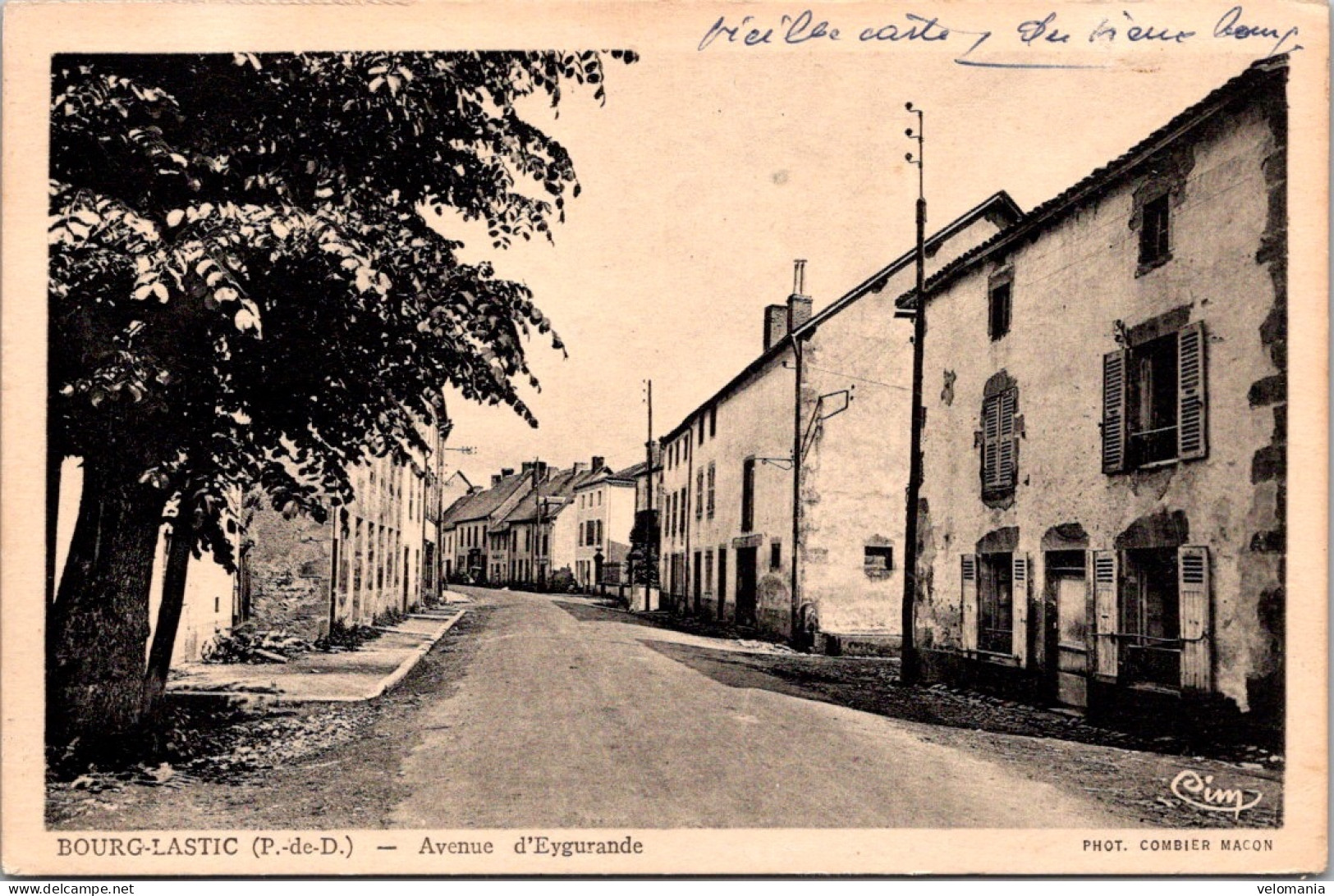 20696 Cpa 63 Bourg Lastic - Avenue D'Eygurande - Autres & Non Classés