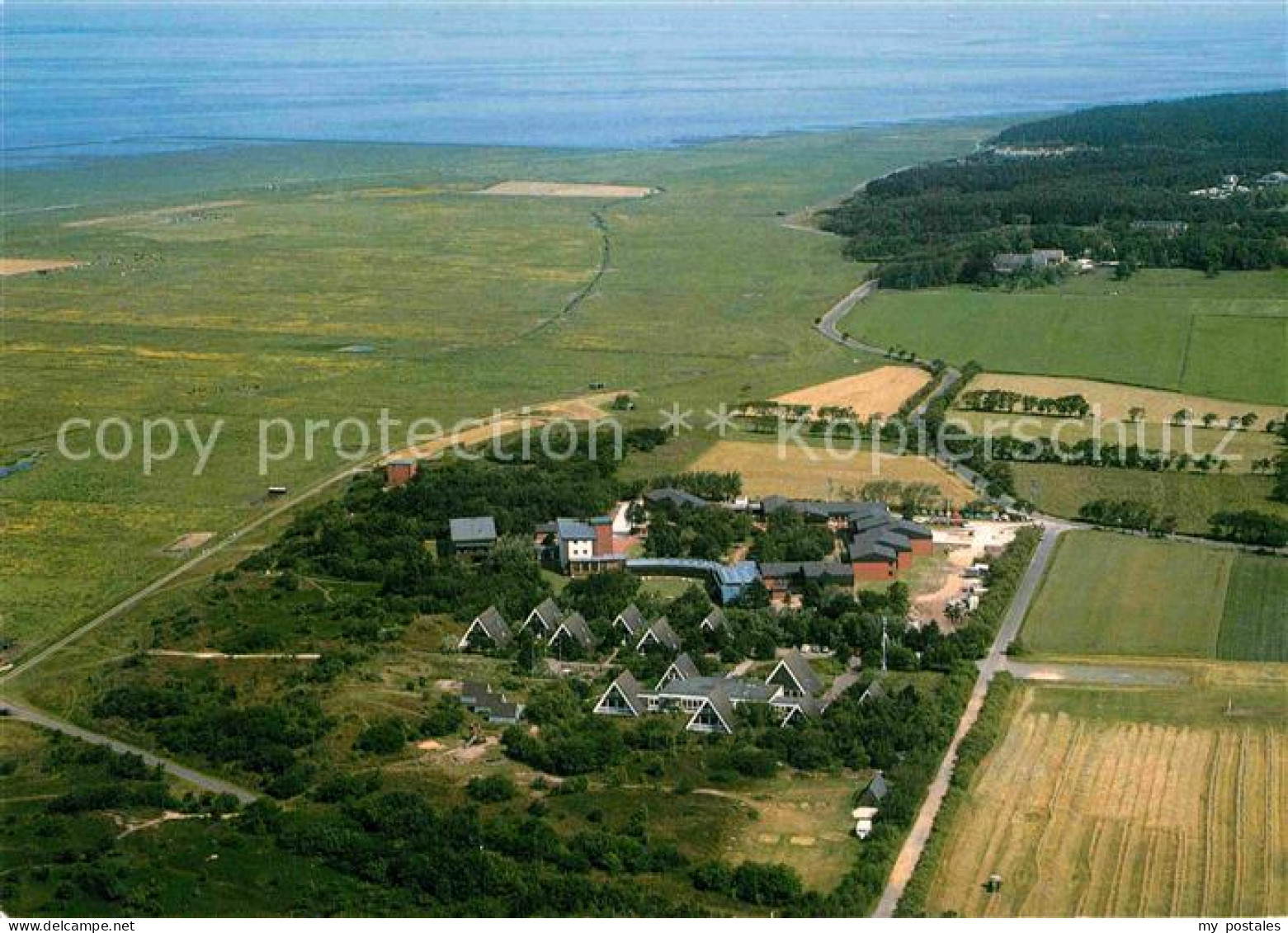 72825416 Cuxhaven Duhnen Nordseebad Fliegeraufnahme Duenenhof Posterholungsheim  - Cuxhaven