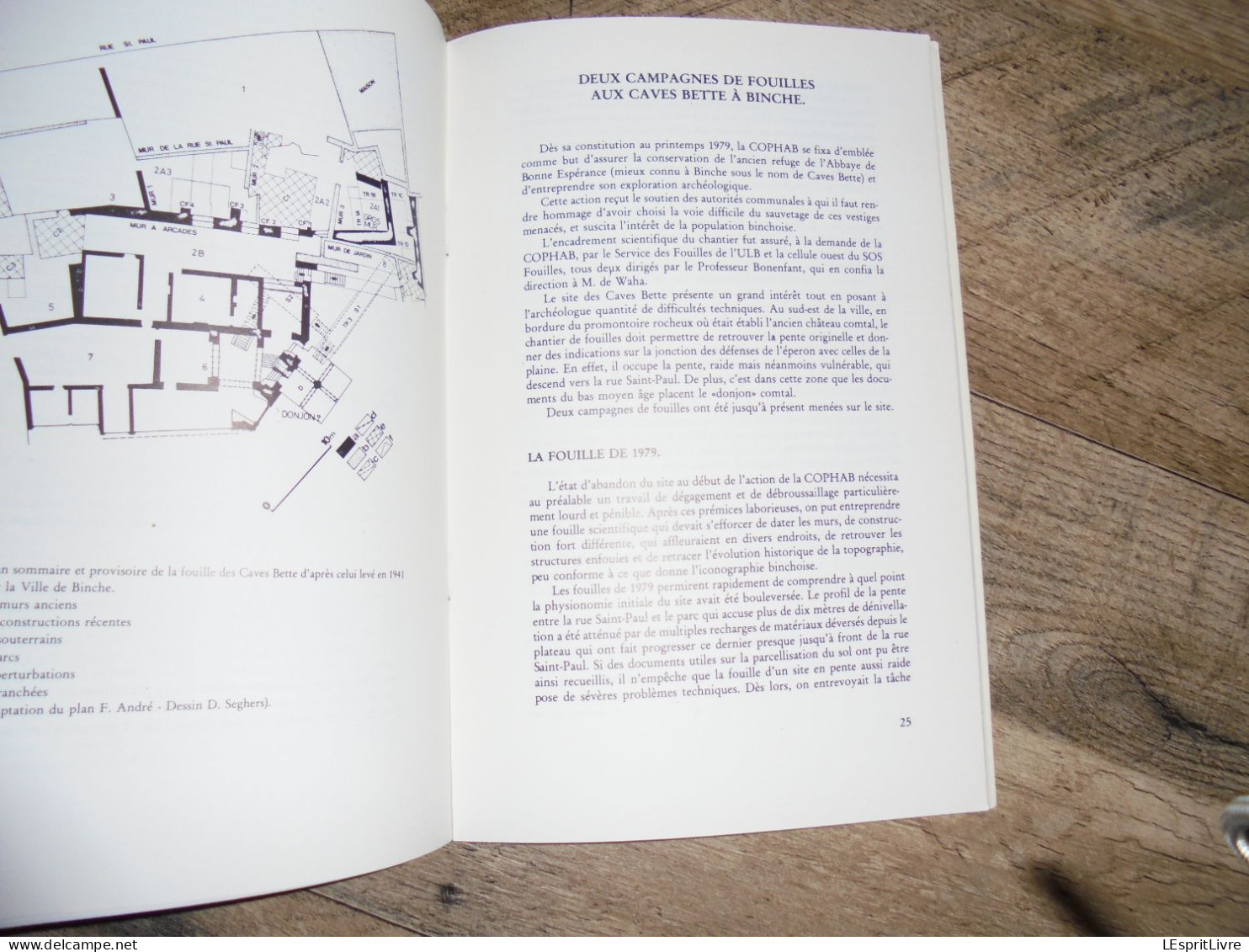 LES CAHIERS BINCHOIS N° 3 Régionalisme Hainaut Binche Histoire Archéologie Fouilles Caves Bette Bonne Espérance Refuge