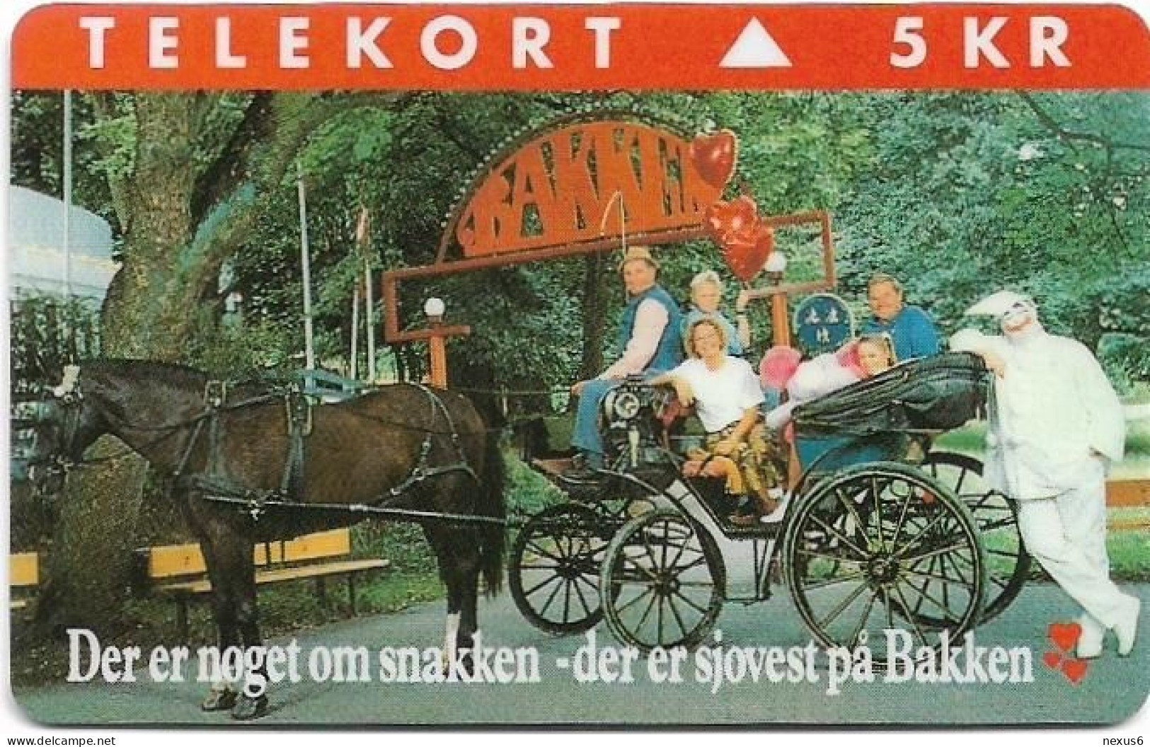 Denmark - KTAS - Bakken - TDKP078 - 04.1994, 3.000ex, 5kr, Used - Denmark