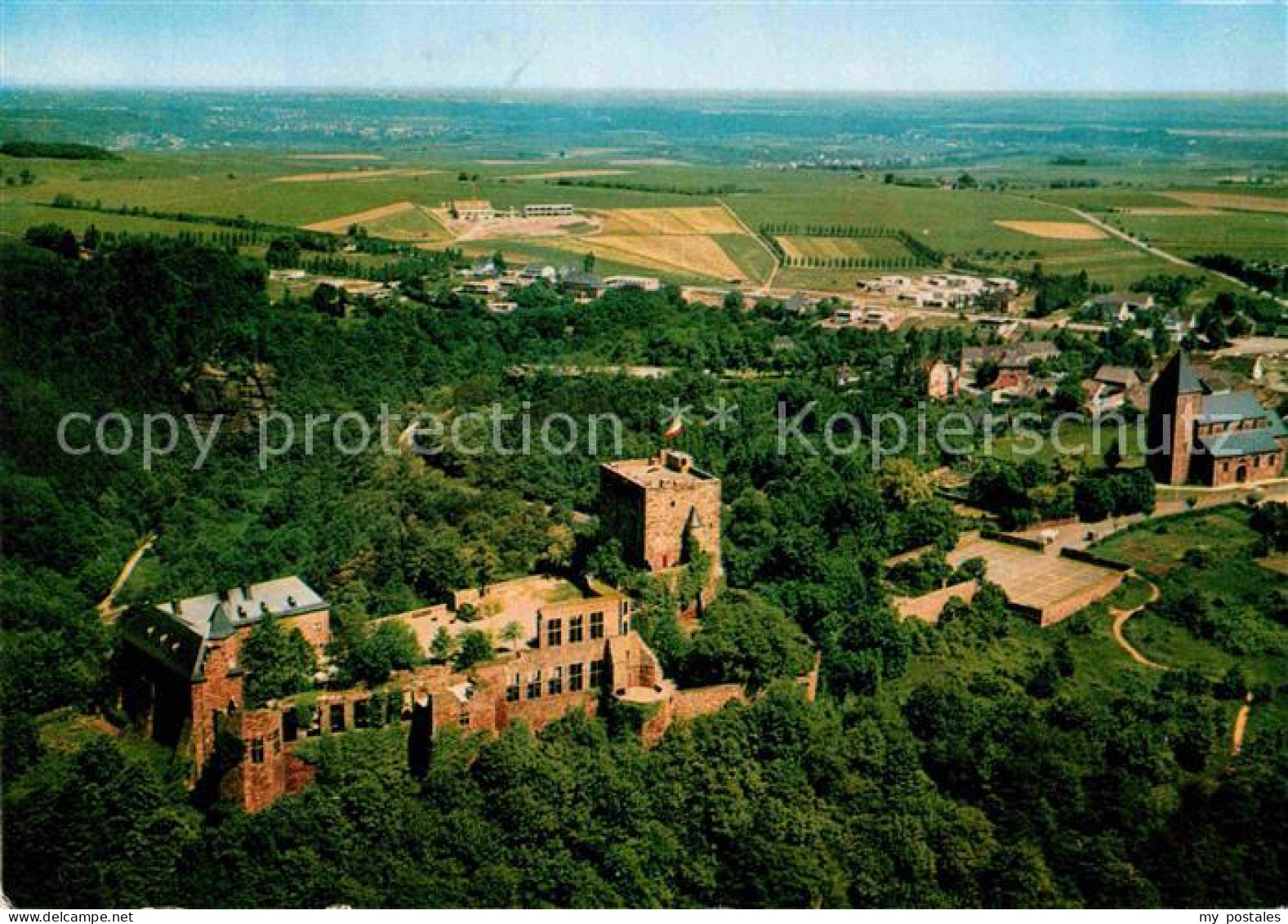 72825381 Nideggen Eifel Fliegeraufnahme Burg Nideggen - Autres & Non Classés