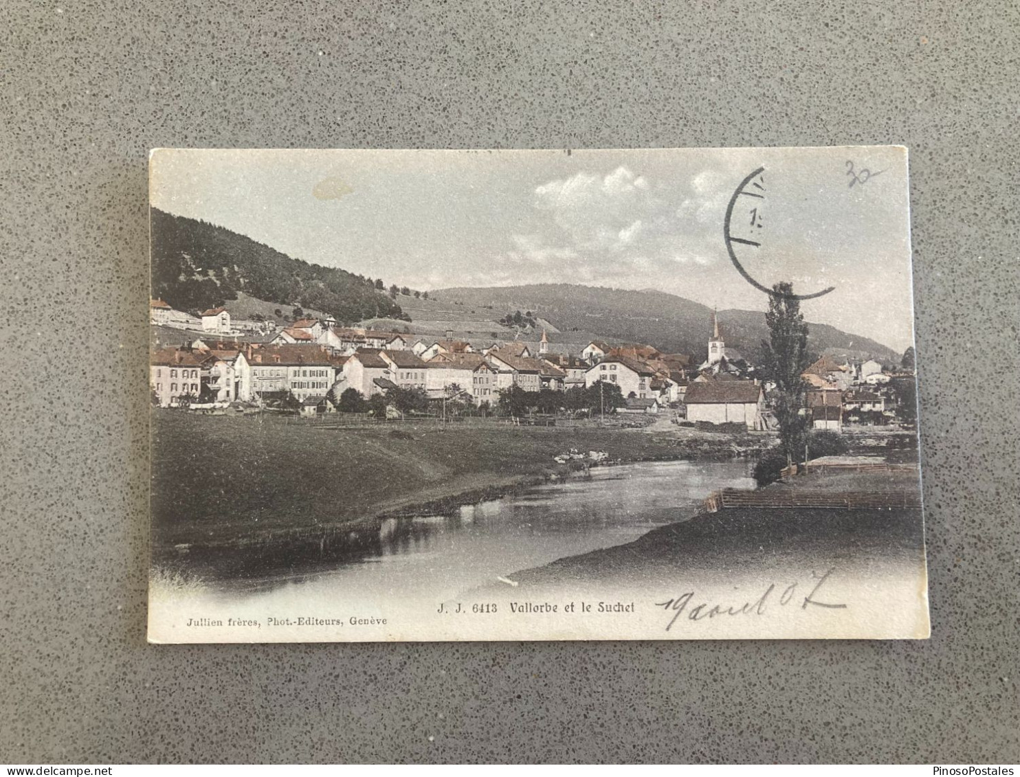 Vallorbe Et Le Suchet Postale Postcard - Vallorbe