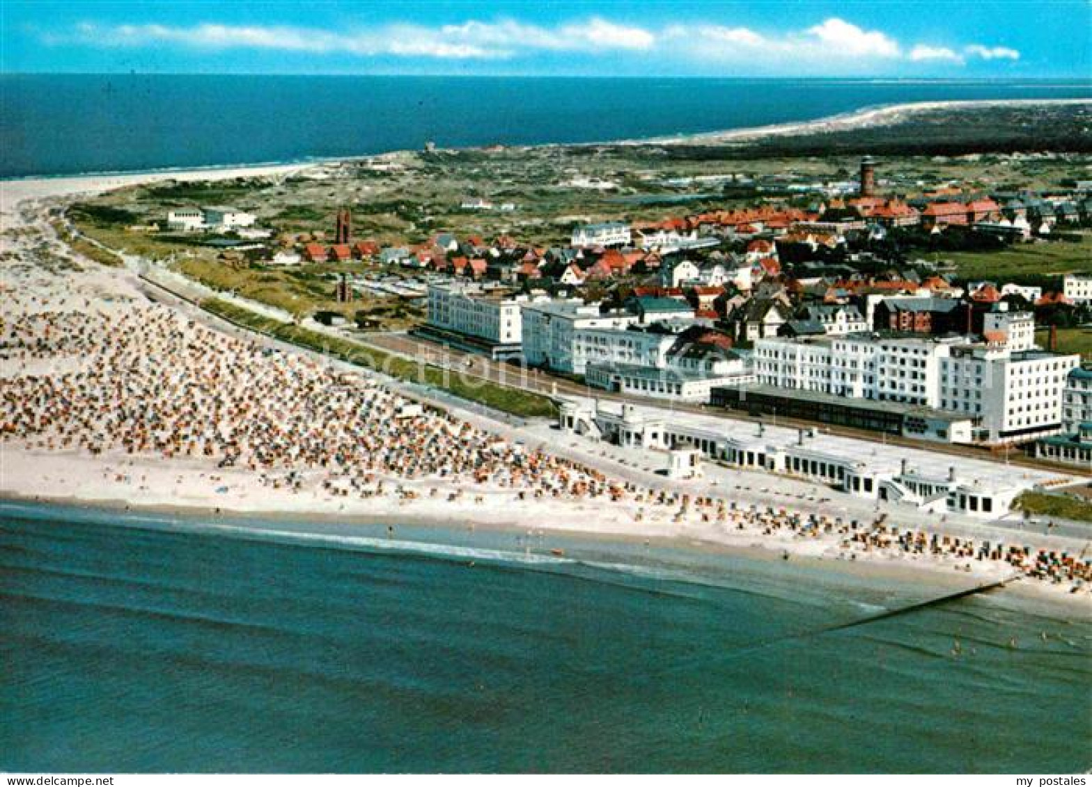 72825324 Borkum Nordseebad Fliegeraufnahme Borkum - Borkum