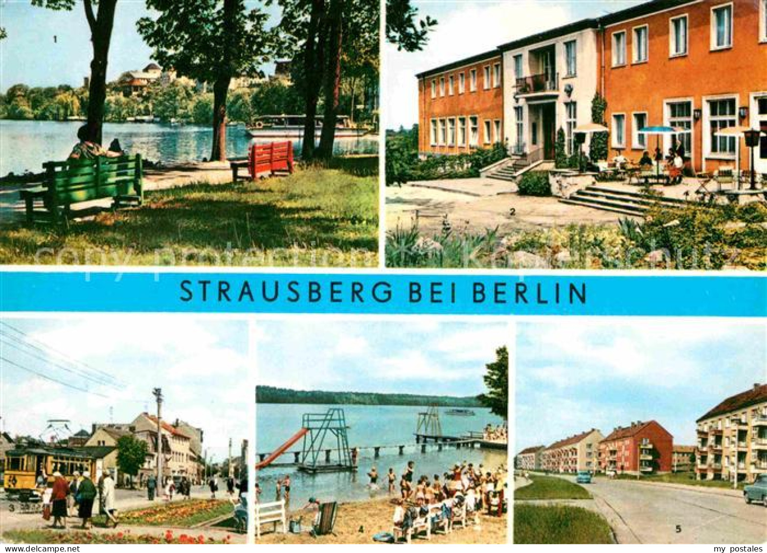 72825179 Strausberg Brandenburg Faehre Straussee HO Hotel Grosse Strasse Badeans - Strausberg