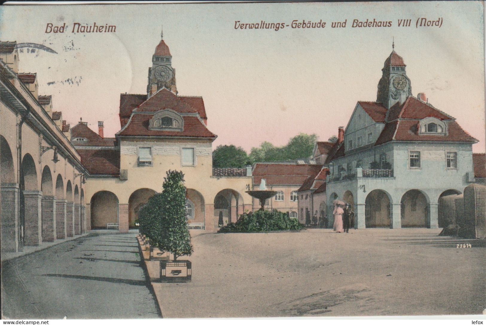 BAD MAUHEIM VERWALTUNGS GEBAUDE UNDBADEHAUS VIII NORD ECRITE 1910 - Autres & Non Classés