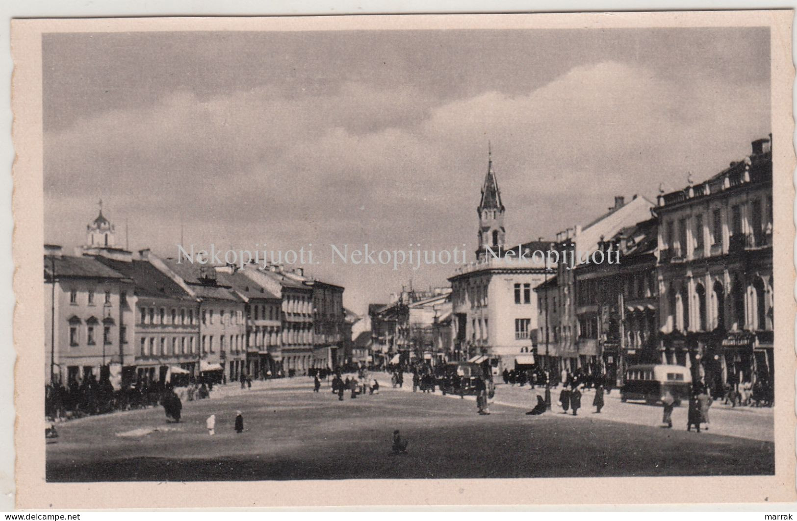 Vilnius, Rotušės Aikštė, Apie 1944 M. Atvirukas - Lituania