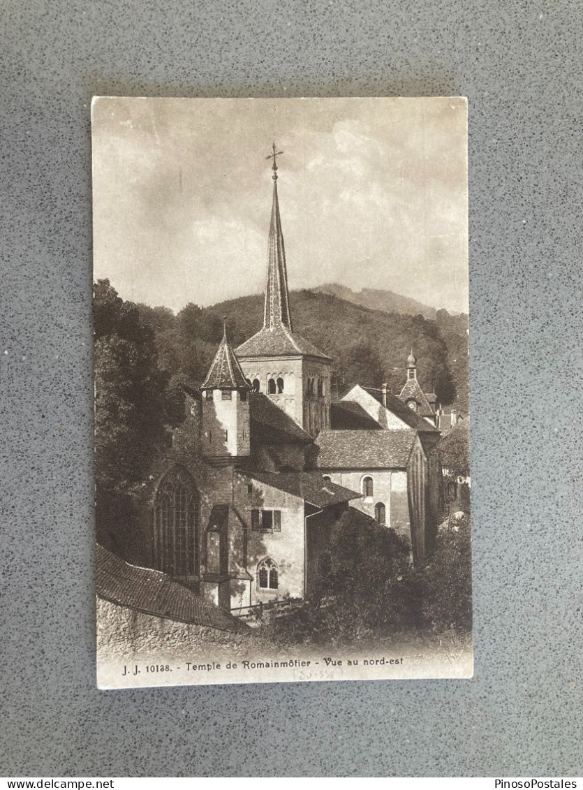 Temple De Romainmotier Vue Au Nord-est Carte Postale Postcard - Romainmôtier-Envy