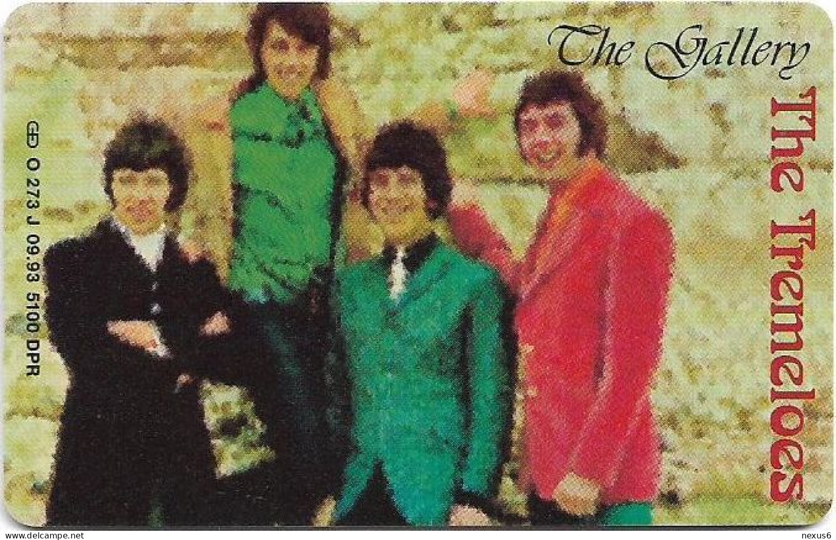 Germany - The Gallery 10 - The Tremeloes - O 0273J - 09.1993, 6DM, 5.100ex, Mint - O-Serie : Serie Clienti Esclusi Dal Servizio Delle Collezioni