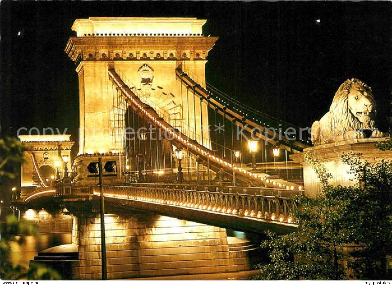 72825022 Budapest Kettenbruecke Bei Nacht Budapest - Ungarn