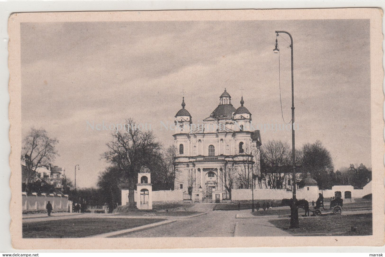 Vilnius, Šv. Petro Ir Povilo Bažnyčia, Apie 1944 M. Atvirukas - Litauen