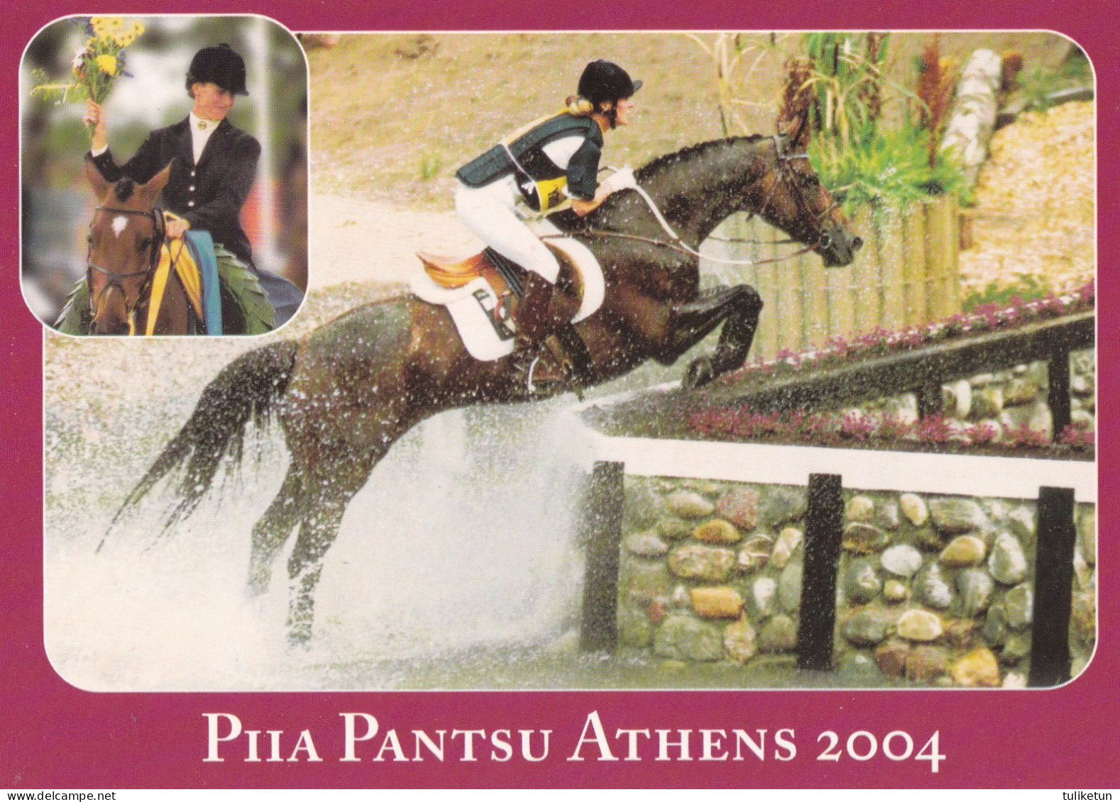 Horse - Cheval - Paard - Pferd - Cavallo - Cavalo - Caballo - Finnish Cross Country Rider Piia Pantsu - Athens 2004 - Paarden