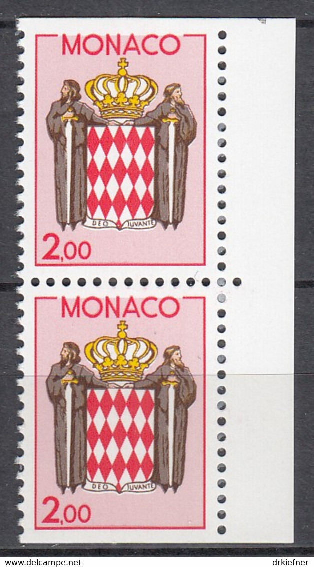 MONACO  1850 Do/Du, Postfrisch **, Landeswappen, 1988 - Ongebruikt