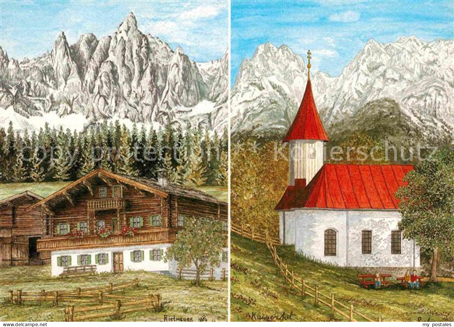 72824642 Tirol Region Wilder Kaiser Sankt Antonius-Kapelle Tirol Region - Sonstige & Ohne Zuordnung