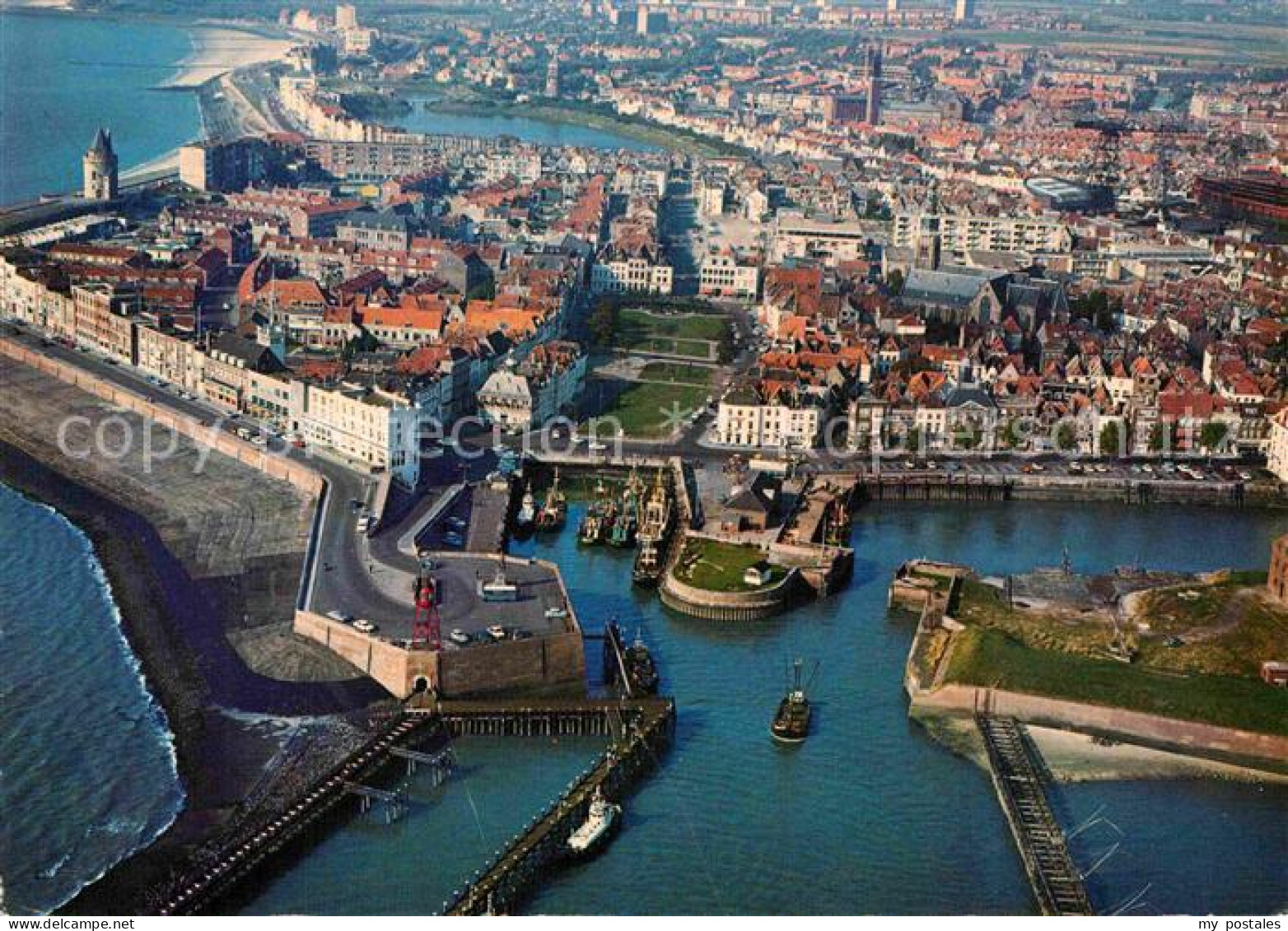 72824589 Vlissingen Fliegeraufnahme Hafen Vlissingen - Andere & Zonder Classificatie