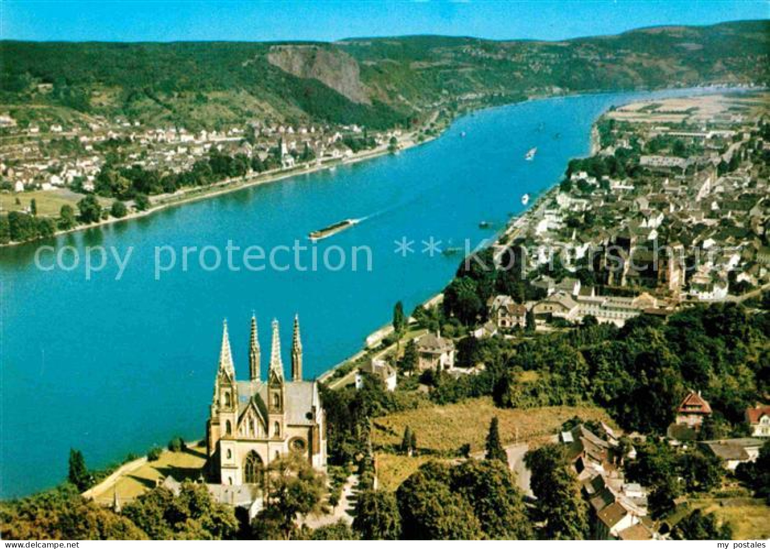 72824502 Remagen Panorama Rheintal Mit Apollinariskirche Fliegeraufnahme Remagen - Remagen