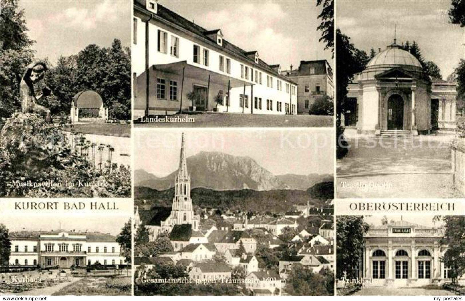 72824345 Bad Hall Oberoesterreich Landeskurheim Trinkhalle Musikpavillon Gesamta - Autres & Non Classés