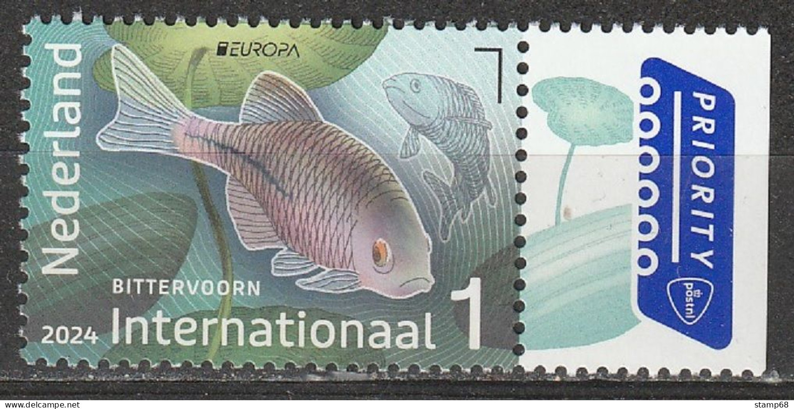 Nederland NVPH 2024 Onderwaternatuur Bittervoorn 2024 MNH Postfris Europa Fish Bitterling - Unused Stamps