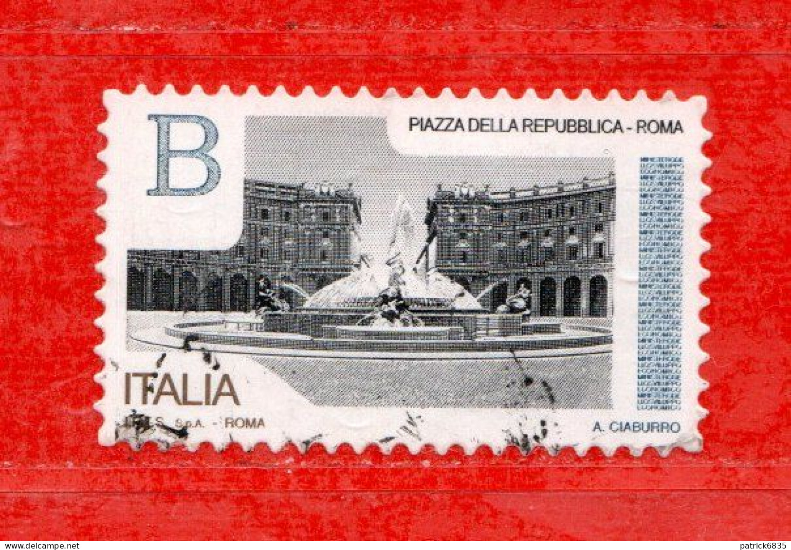 Italia ° -  2016 - Piazze D'Italia - Pizza Della Repubblica ROMA. Unif. 3760. Usato - 2011-20: Used