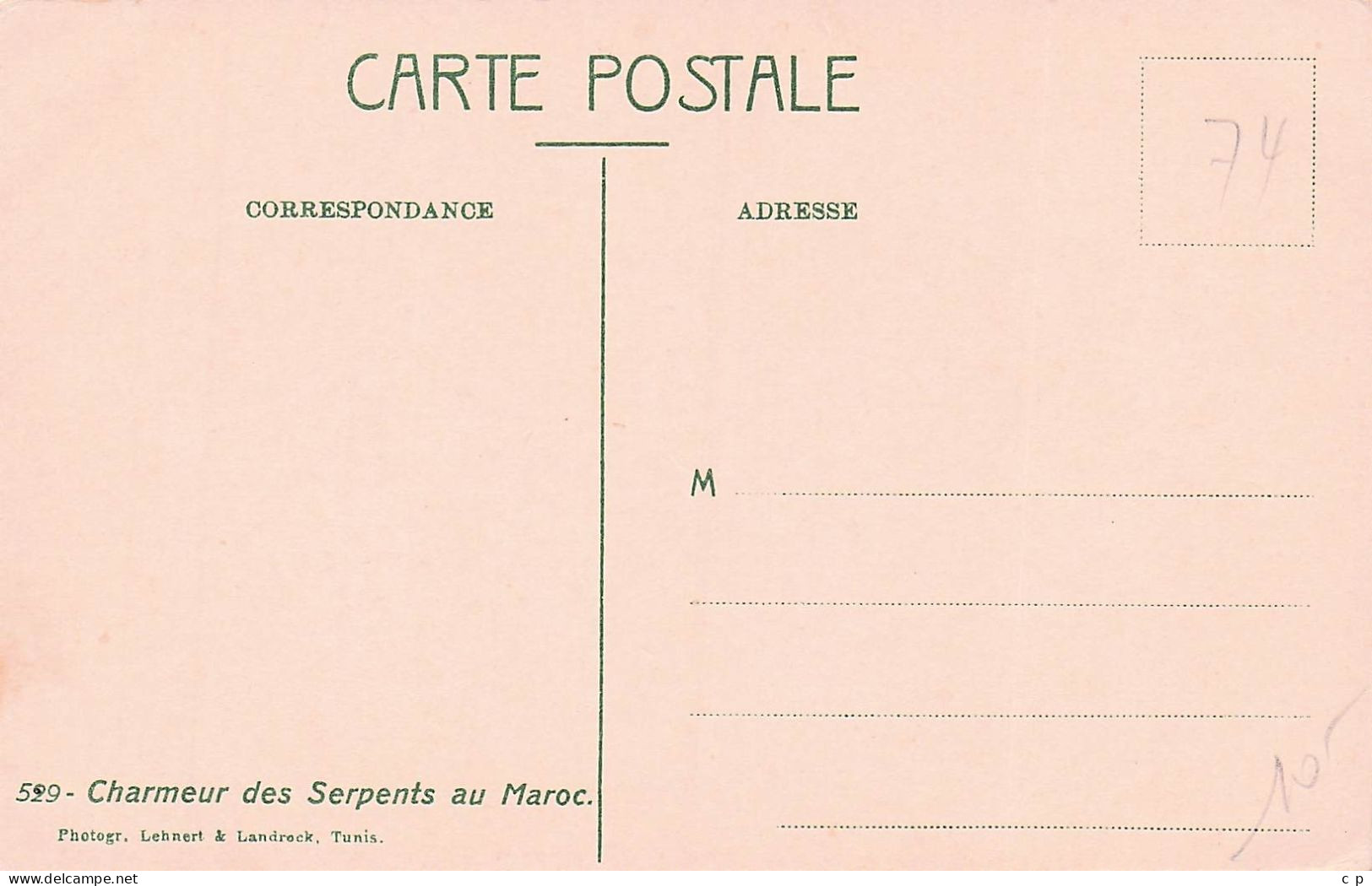 Maroc - Charmeurs De Serpents  - CPA°J - Other & Unclassified