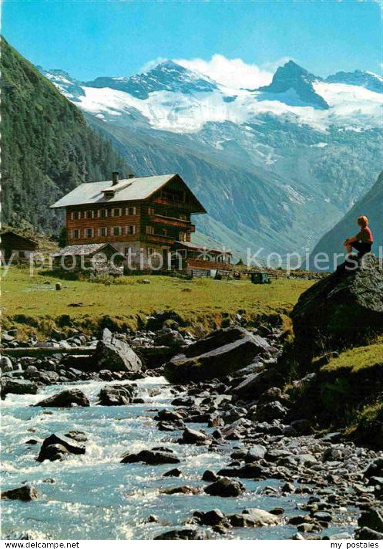 72824163 Habachtal Gasthof Alpenrose Gegen Habachkees Und Schwarzkopf Hohe Tauer - Andere & Zonder Classificatie