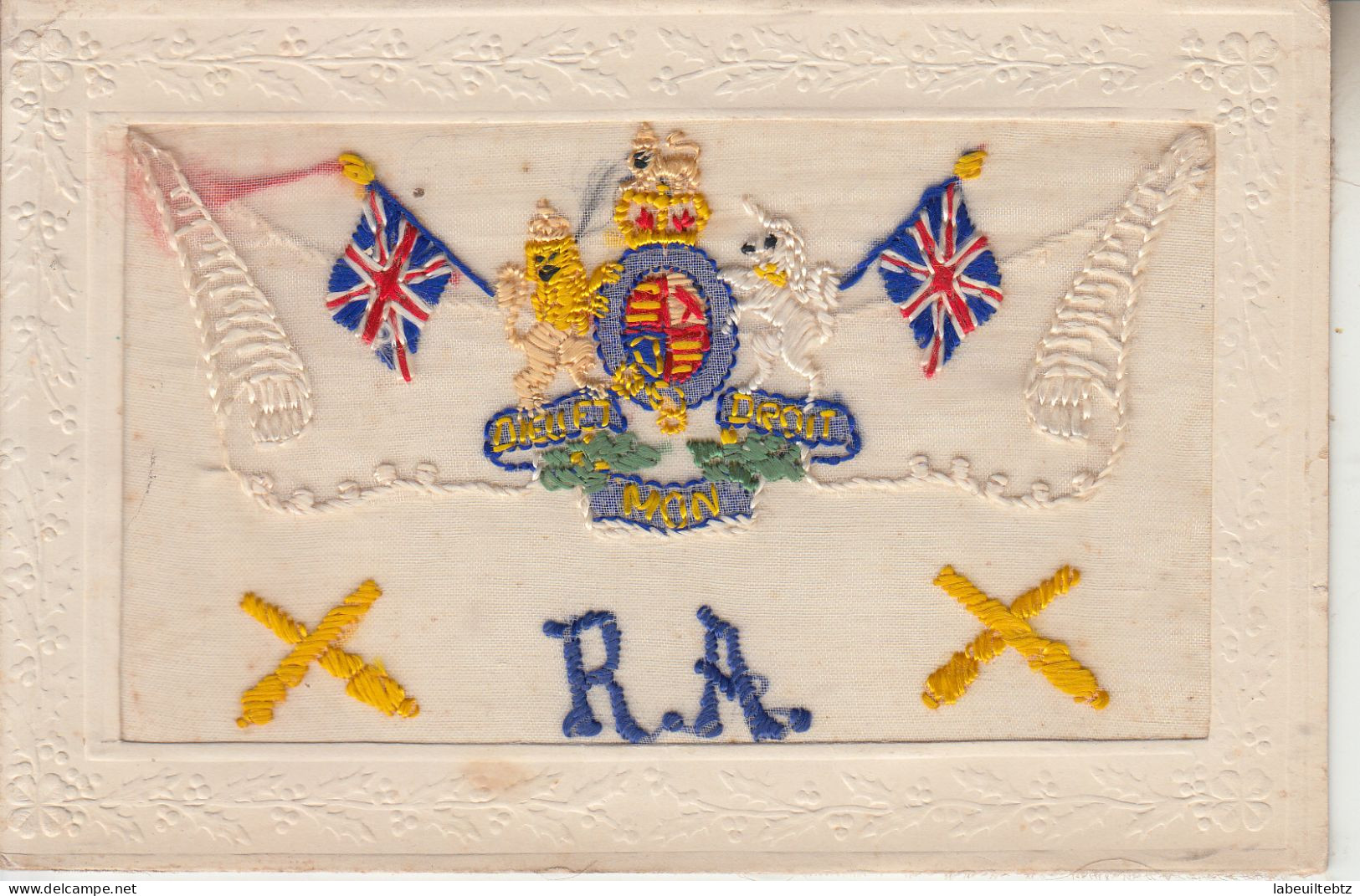 MILITARIA - Drapeau Anglais - English Army - Guerre 1914  PRIX FIXE - Embroidered