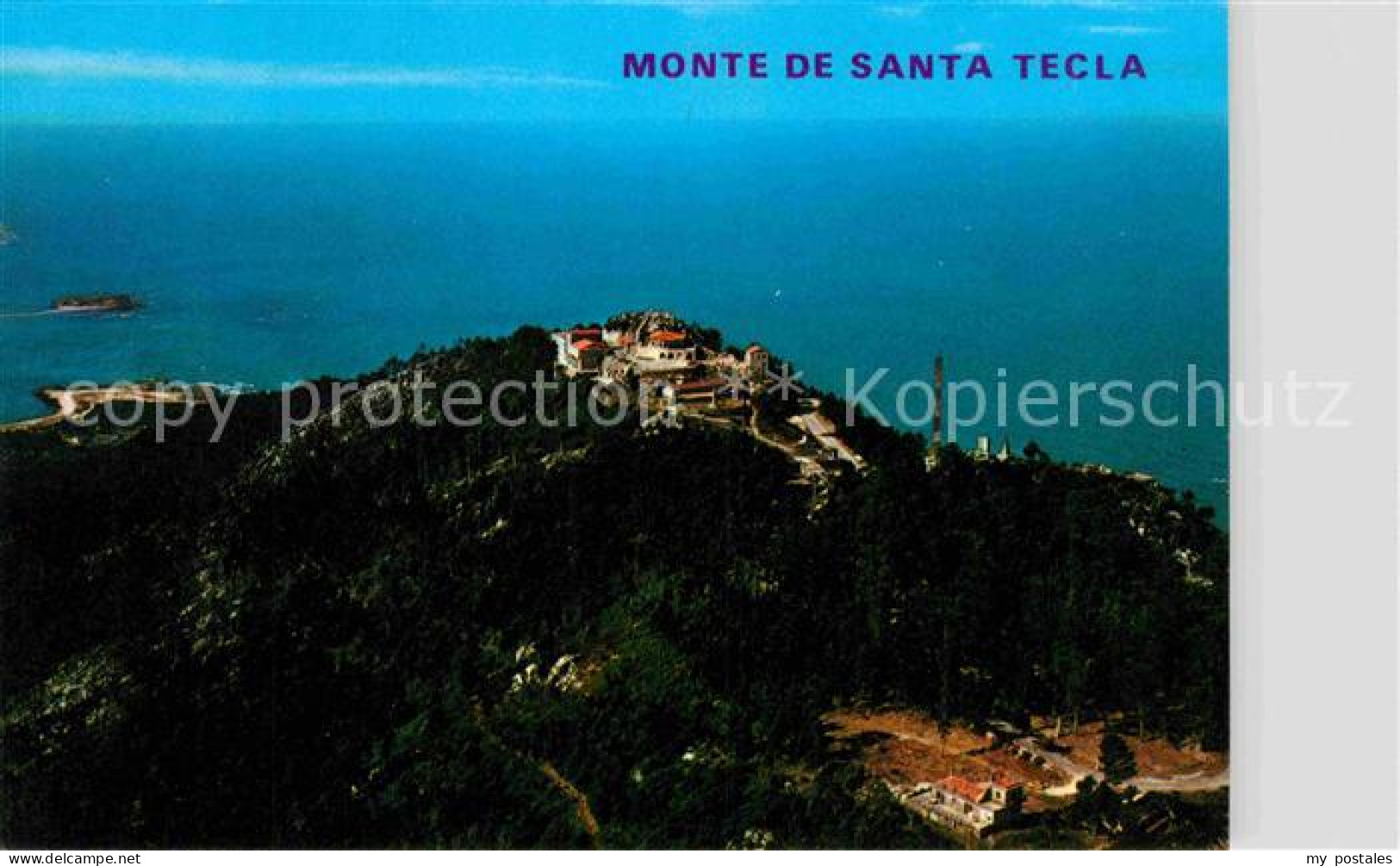 72824078 La Guardia Pontevedra Vista Aerea Del Monte De Santa Tecla La Guardia P - Autres & Non Classés