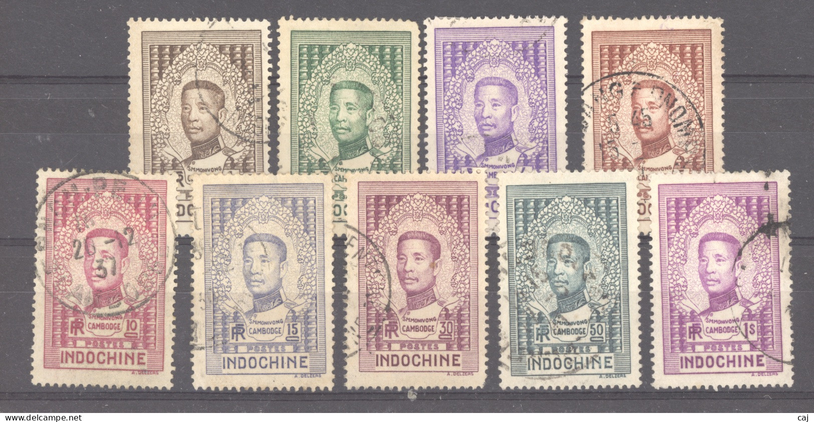 Indochine   :  Yv  182...91  (o)    9 Valeurs - Used Stamps