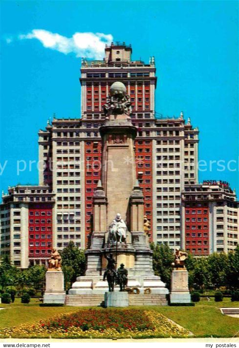 72823977 Madrid Spain Monumento A Cervantes Plaza De Espana Madrid - Andere & Zonder Classificatie