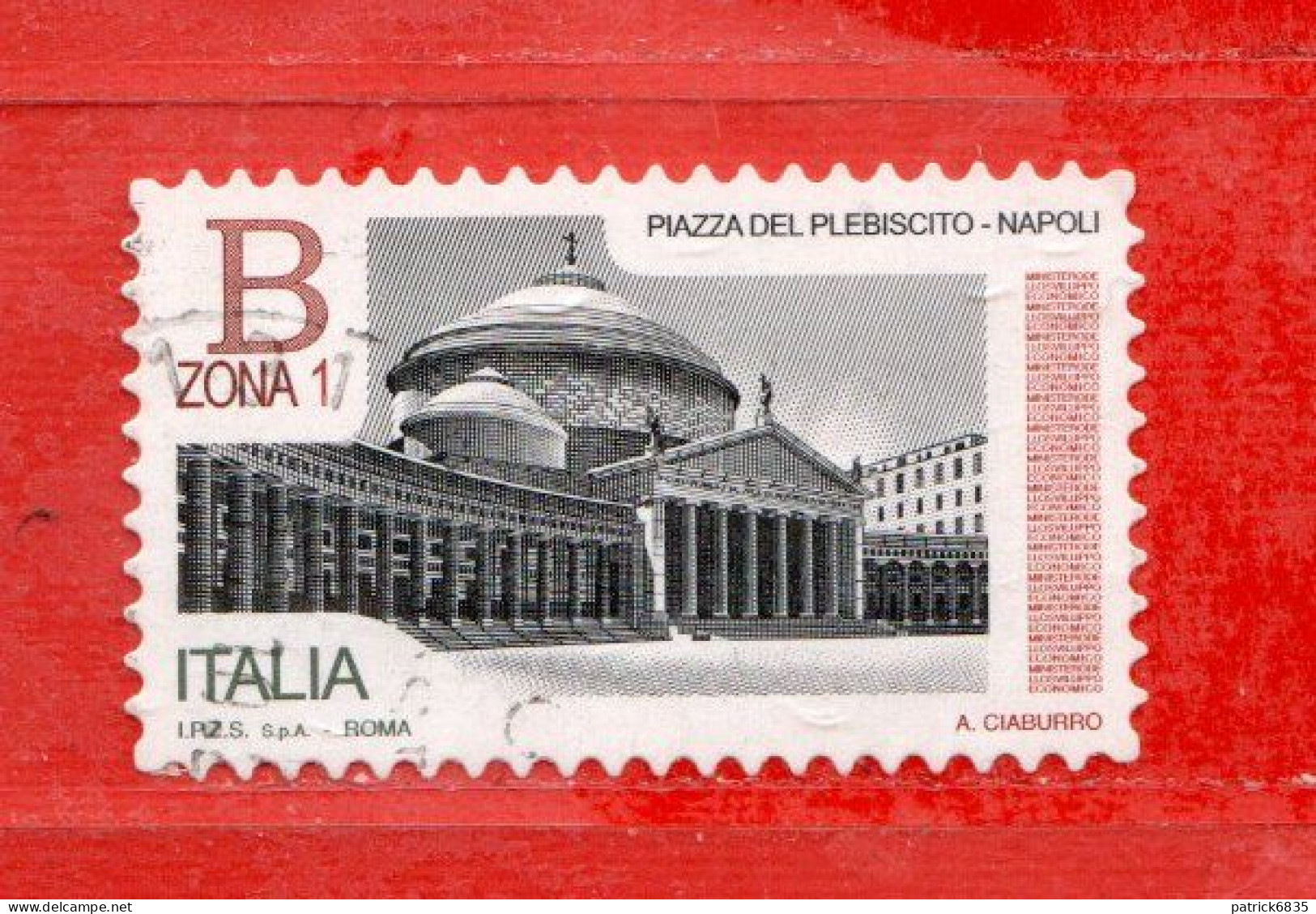 Italia ° -  2016 - Piazze D'Italia - Piazza Del PLEBISCITO. NAPOLI. € 1,00.  Unif. 3761 - 2011-20: Oblitérés