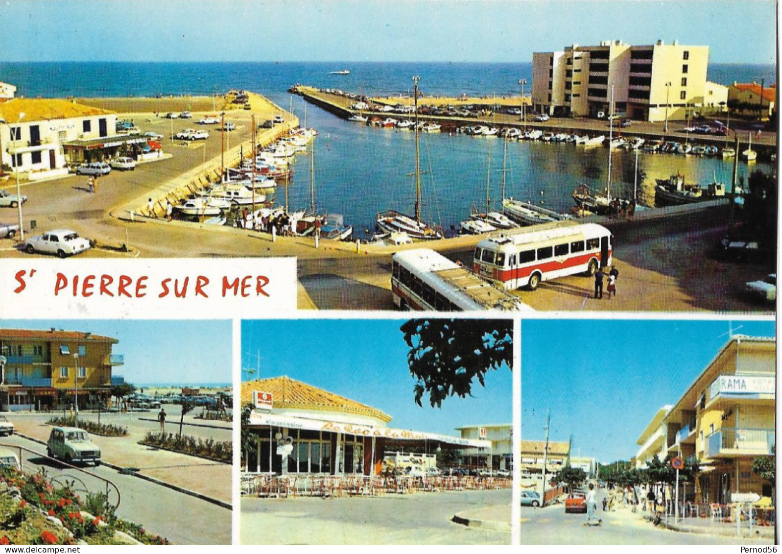 CP  11 Saint Pierre Sur Mer   Le Port  .Voiture Ancienne 4L BUS  Commerces - Other & Unclassified