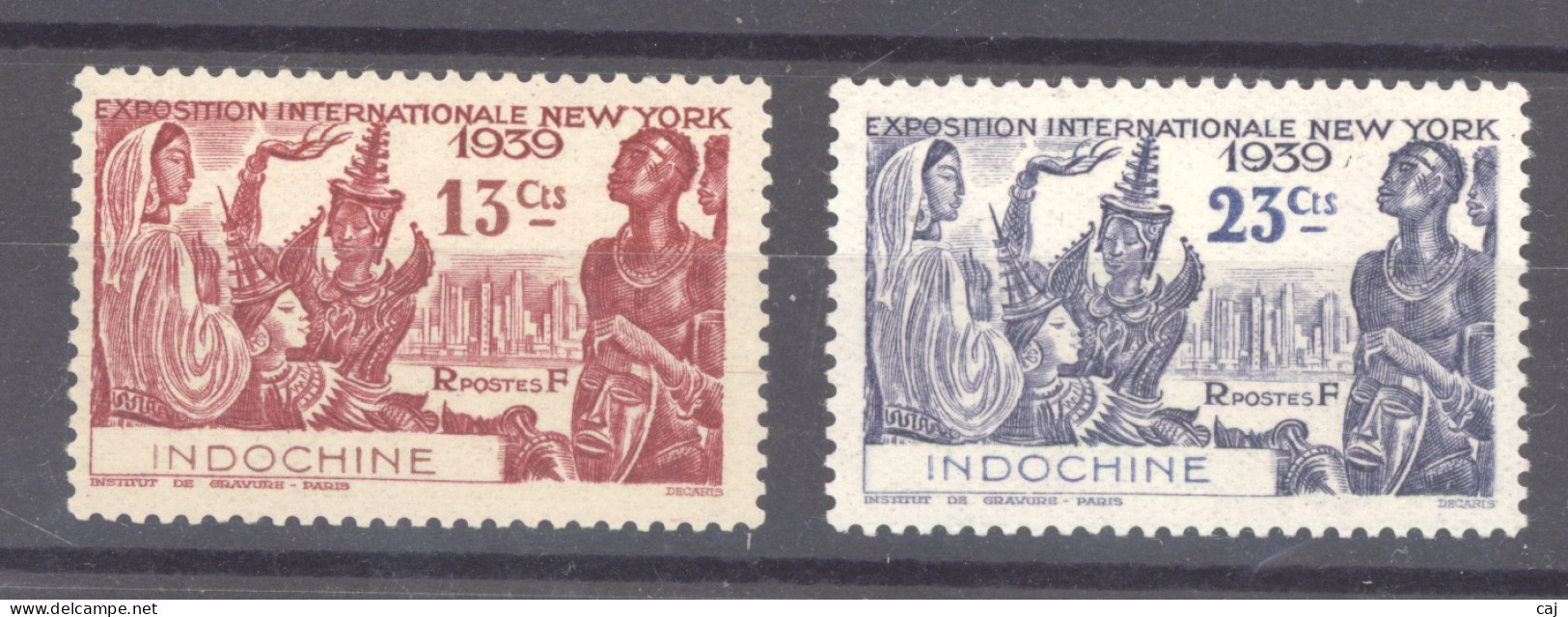Indochine   :  Yv  203-04  * - Unused Stamps