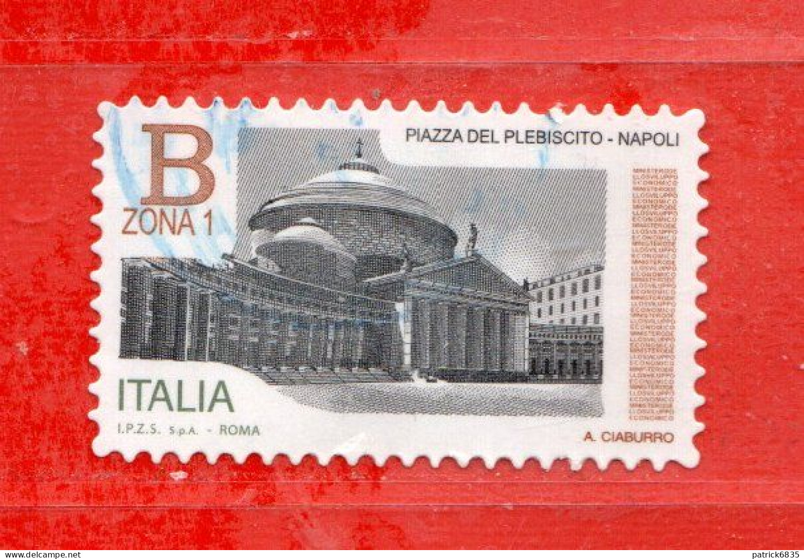 Italia ° -  2016 - Piazze D'Italia - Piazza Del PLEBISCITO. NAPOLI. € 1,30.  Unif. 3761 - 2011-20: Afgestempeld