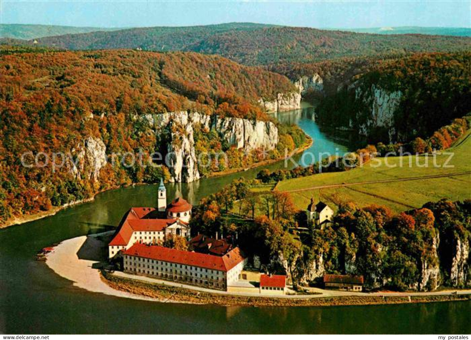 72823339 Weltenburg Kelheim Kloster An Der Donau Fliegeraufnahme Weltenburg - Kelheim