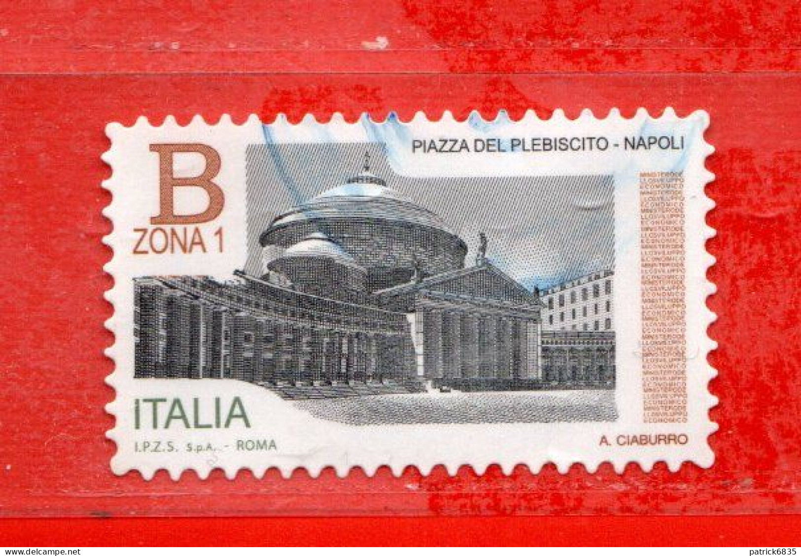 Italia ° -  2016 - Piazze D'Italia - Piazza Del PLEBISCITO. NAPOLI. € 1,30.  Unif. 3761 - 2011-20: Oblitérés