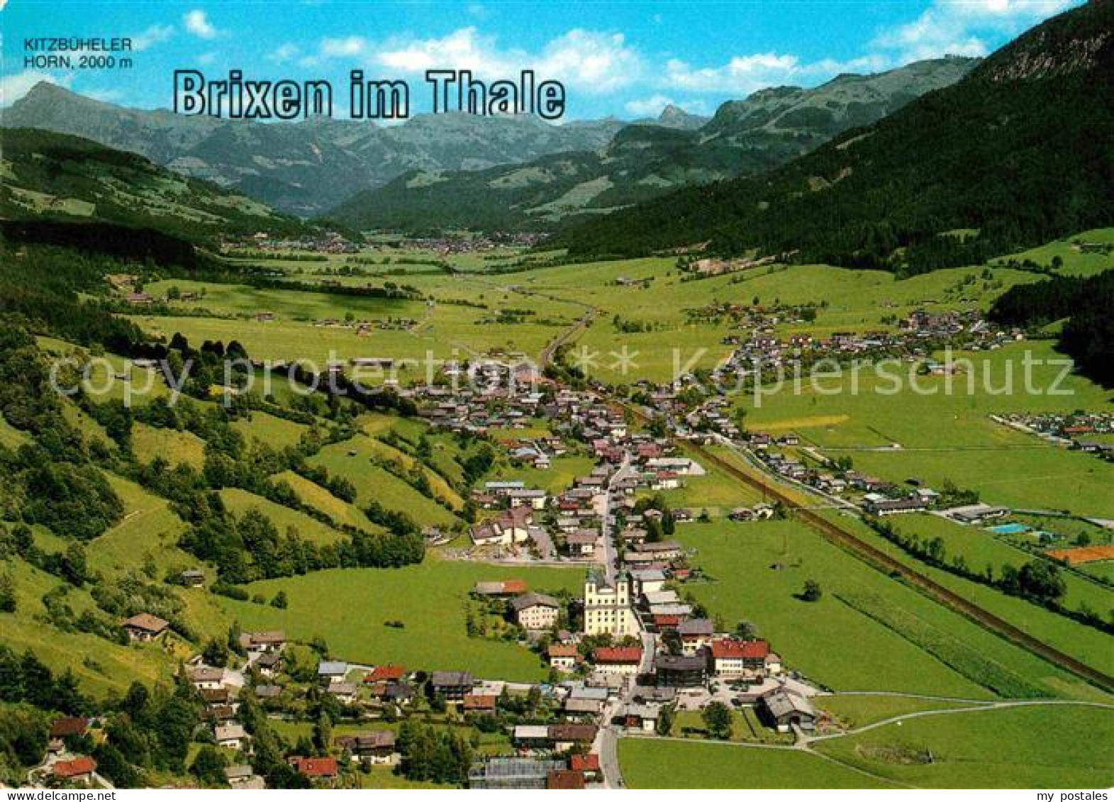 72823329 Brixen Thale Mit Kitzbueheler Horn Kitzbueheler Alpen Fliegeraufnahme B - Other & Unclassified