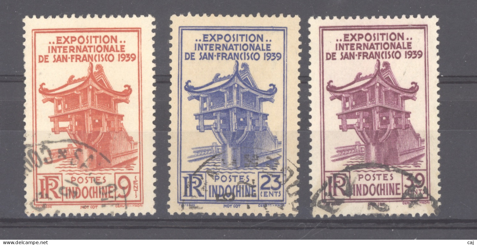 Indochine   :  Yv  206-08  (o) - Used Stamps