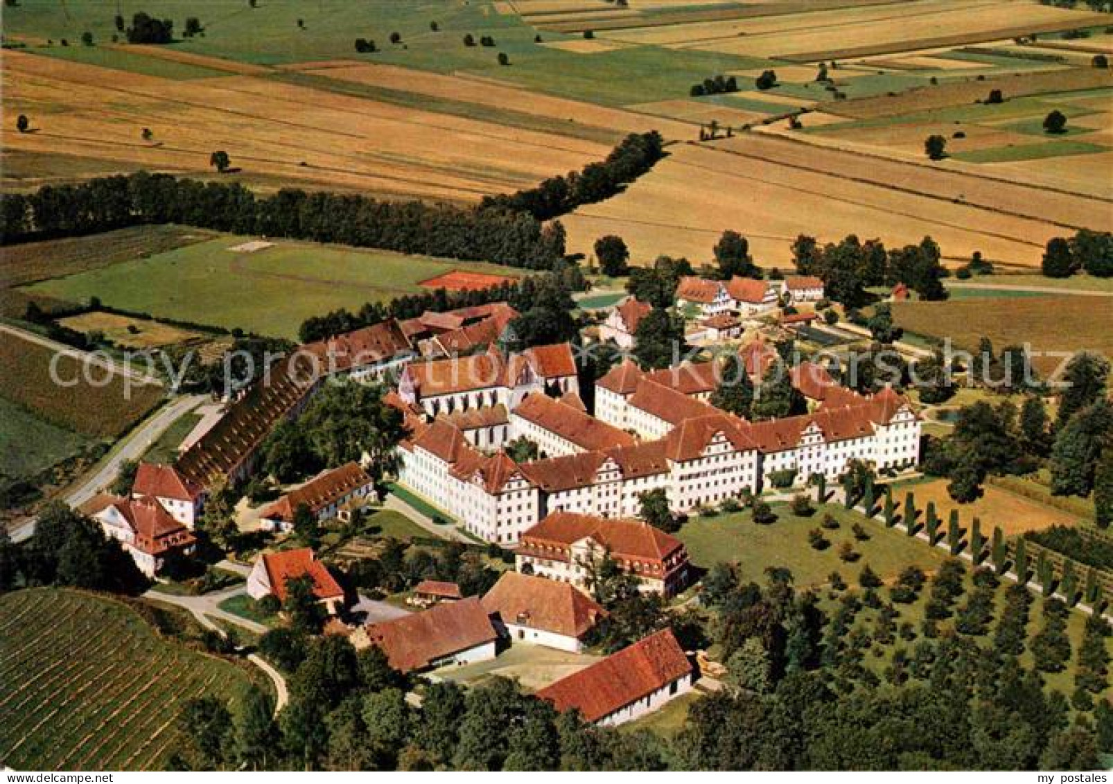 72823281 Salem Baden Markgraefliches Schloss Und Schule Fliegeraufnahme Salem - Sonstige & Ohne Zuordnung