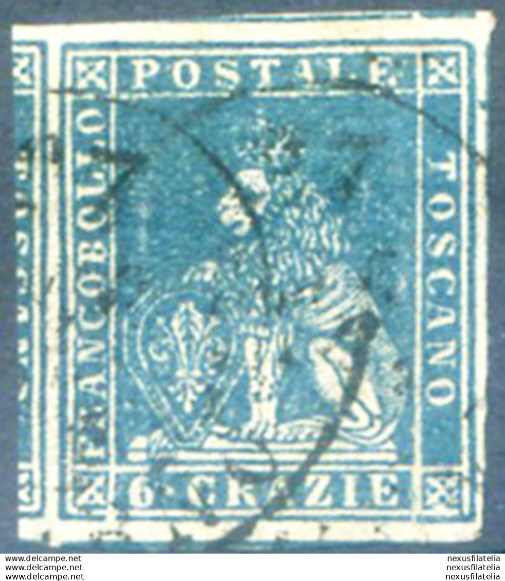 Toscana. Marzocco 6 Cr. 1857. Usato. - Zonder Classificatie