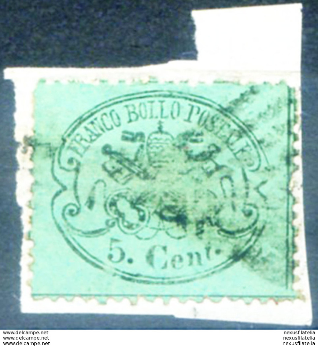 Stato Pontificio. Stemma 5 C. 1868. Usato. - Unclassified