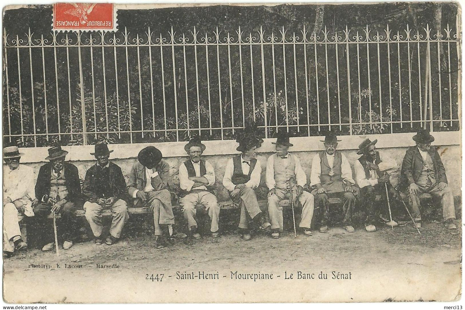 SAINT-HENRI (13) – Mourepiane – Le Banc Du Sénat. Editeur Lacour, N° 2447. - Non Classés