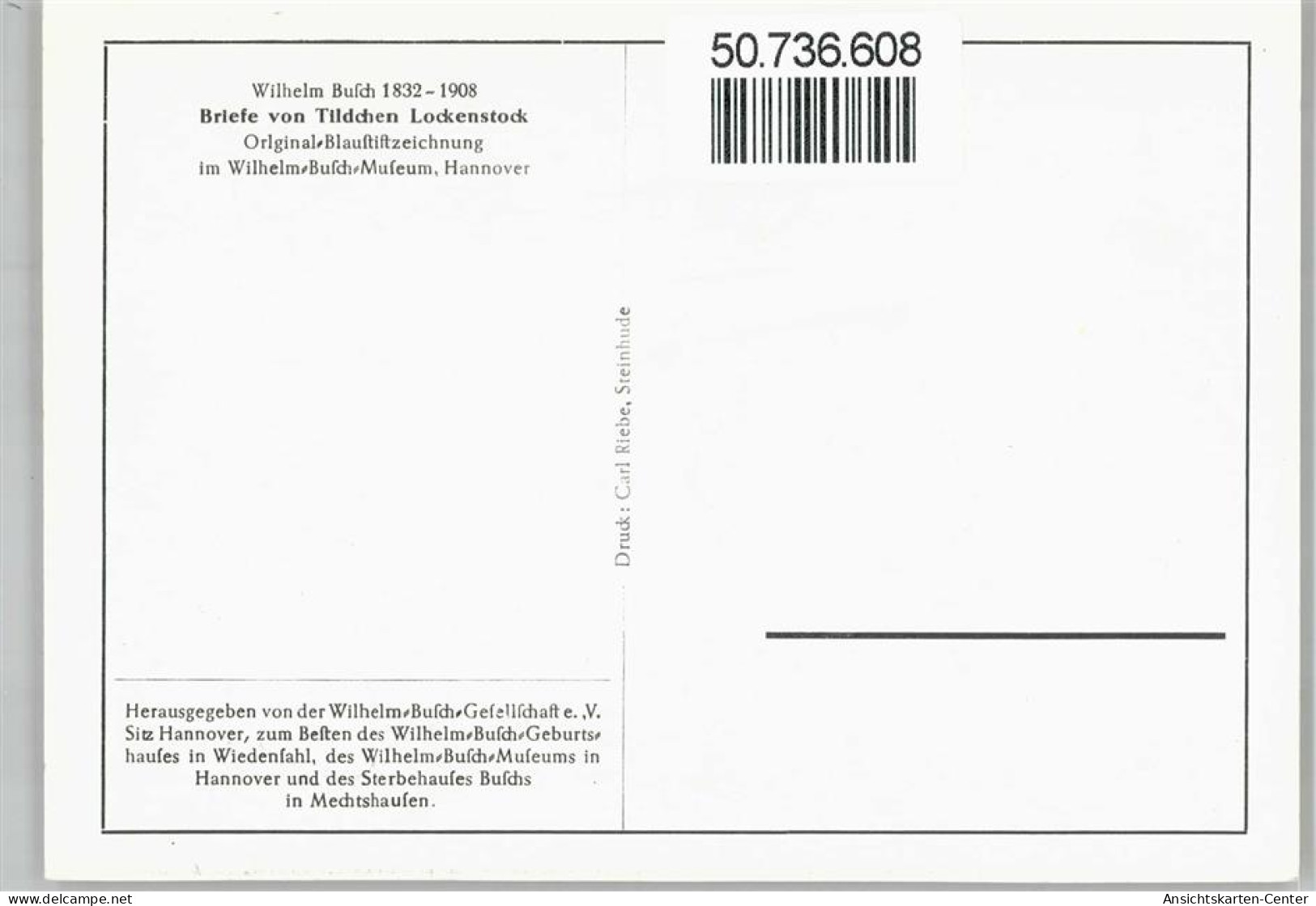 50736608 - Briefe Von Tildchen Lockenstock - Busch, Wilhelm