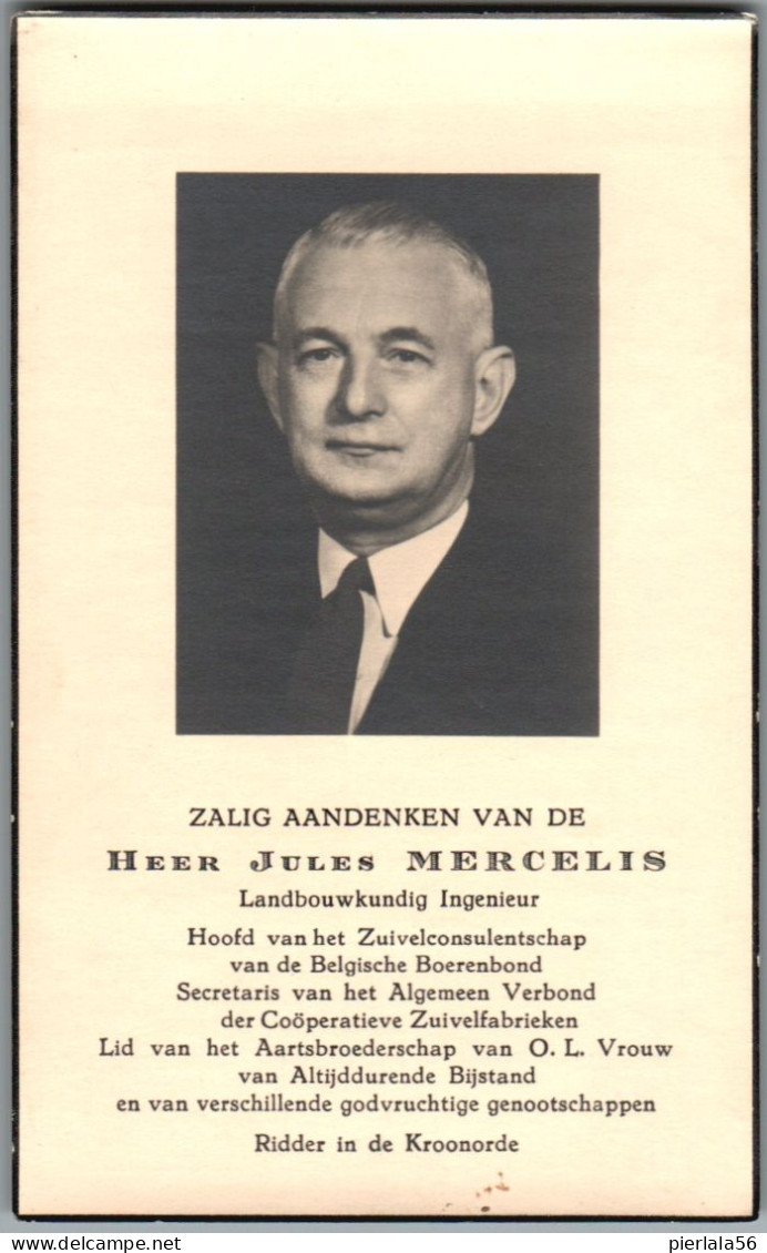 Bidprentje Arendonk - Mercelis Jules (1899-1954)  2# - Andachtsbilder