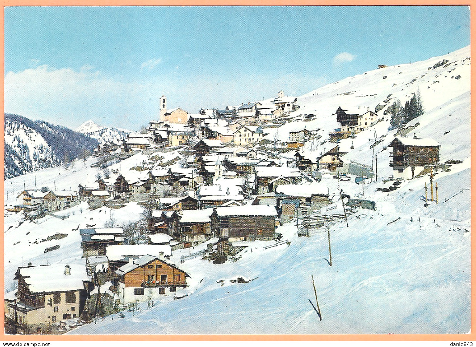 Ppgf/ CPSM Grand Format - HAUTES ALPES - SAINT VERAN - VUE GÉNÉRALE EN HIVER - Autres & Non Classés