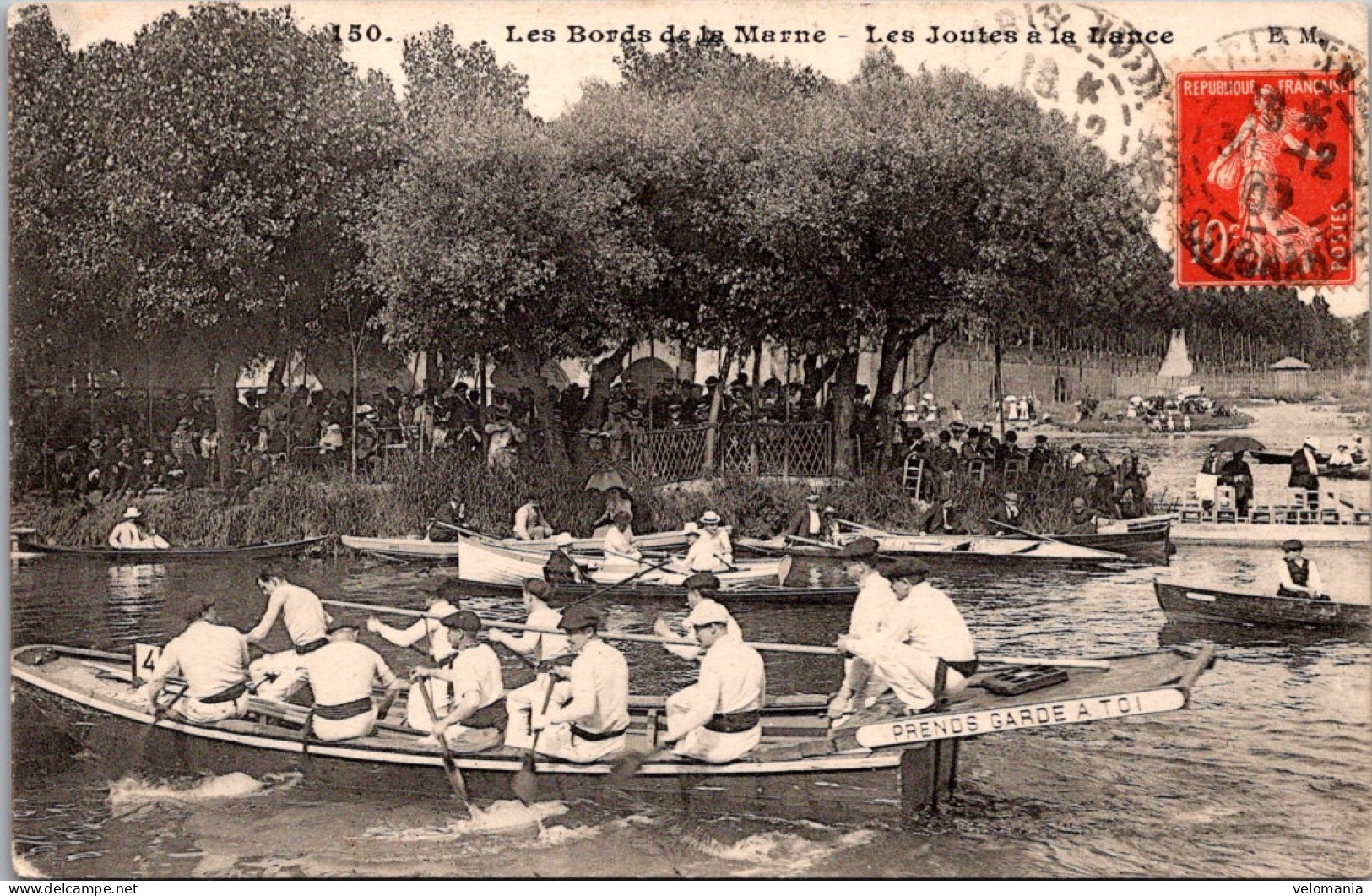20744 Cpa 94 Les Bords De La Marne - Les Joutes à La Lance - Andere & Zonder Classificatie